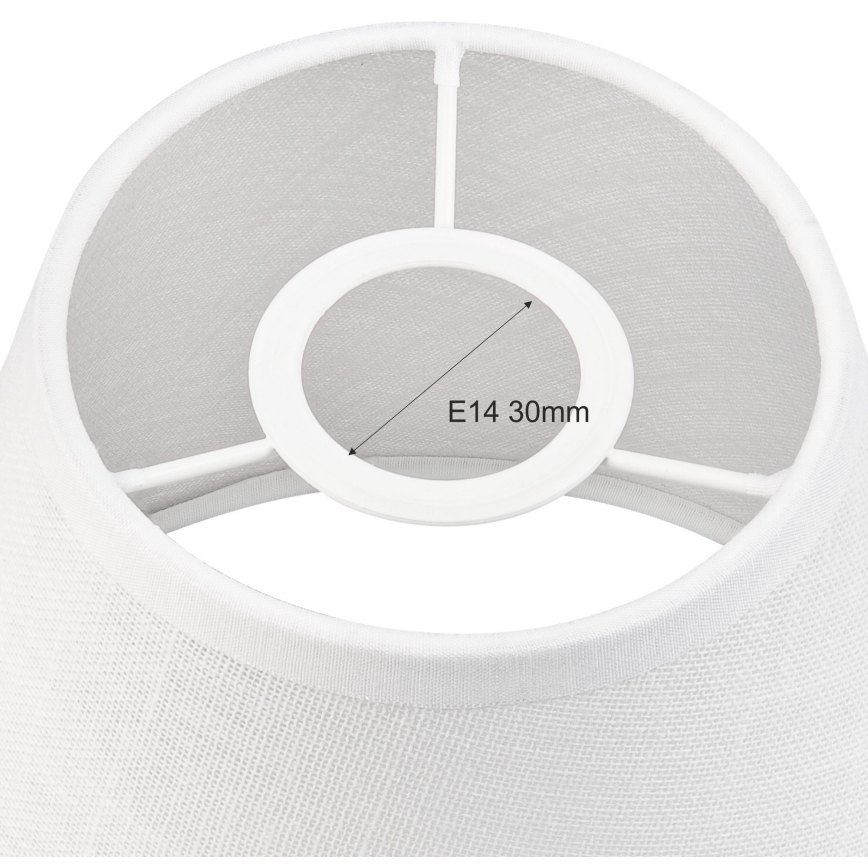 Ανταλλακτικό καπέλο για πολυέλαιο και επιτοίχιο φωτιστικό ANTONIO E14 140x160 mm λευκό