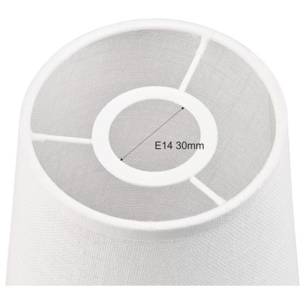 Ανταλλακτικό καπέλο για πολυέλαιο και επιτοίχιο φωτιστικό ANTONIO E14 150x120 mm λευκό