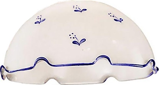 Ανταλλακτικό γυαλί universal NONNA E27 διάμ. 20 εκ. λευκό/μπλε