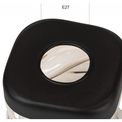 Ανταλλακτικό γυαλί για πολυέλαιο HUGO E27 διάμ. 9,5 εκ.