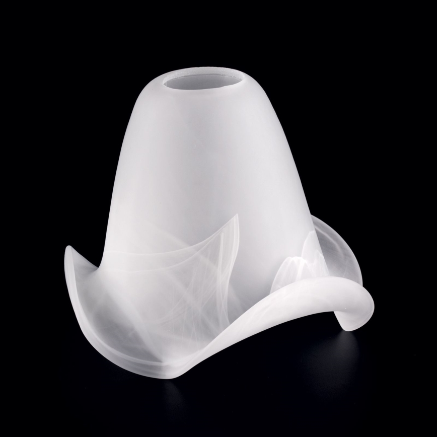 Ανταλλακτικό γυαλί για πολυέλαιο και φωτιστικό SISI E14 διάμετρος 13 εκ. λευκό