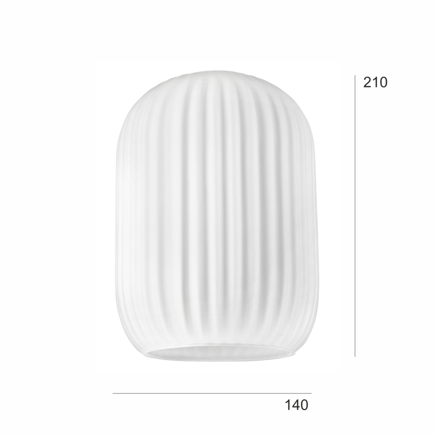 Ανταλλακτικό γυαλί για κρεμαστά φωτιστικά οροφής HARMA E27 21x14 cm λευκό