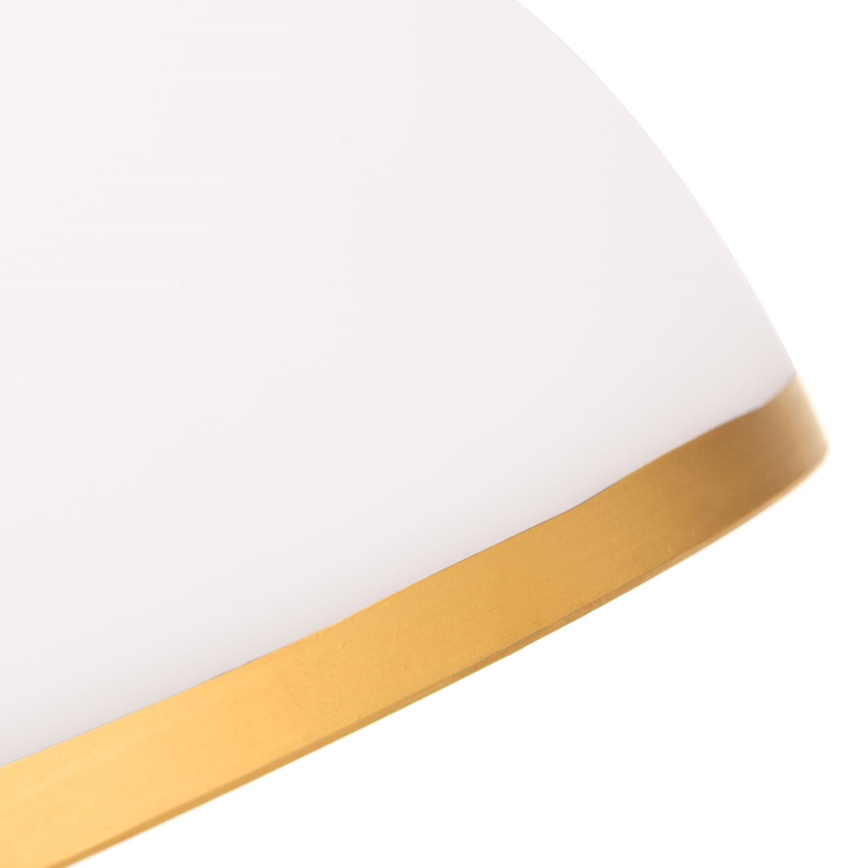 Ανταλλακτικό γυαλί για κρεμαστά φωτιστικά οροφής και φωτιστικό δαπέδου OLD LAMP E27 διάμετρος 30 cm λευκό/χρυσό