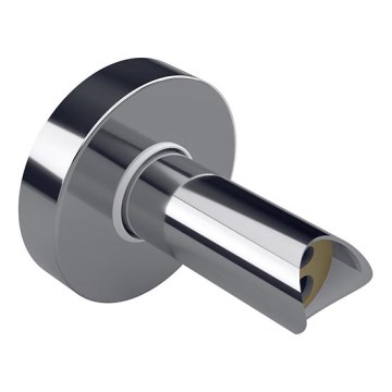 Αντάπτορας για κρυφή σύνδεση ηλεκτρικών πετσετοκρεμαστρών στον τοίχο 6,4x6,4 cm ασημί