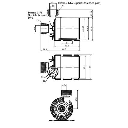 Αντλία 24 V, 800 l/ώρα