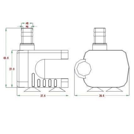 Αντλία 5-12V 200l/ώρα