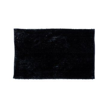 Αντιολισθητικό χαλάκι μπάνιου CHENILLE 50x80 cm μαύρο