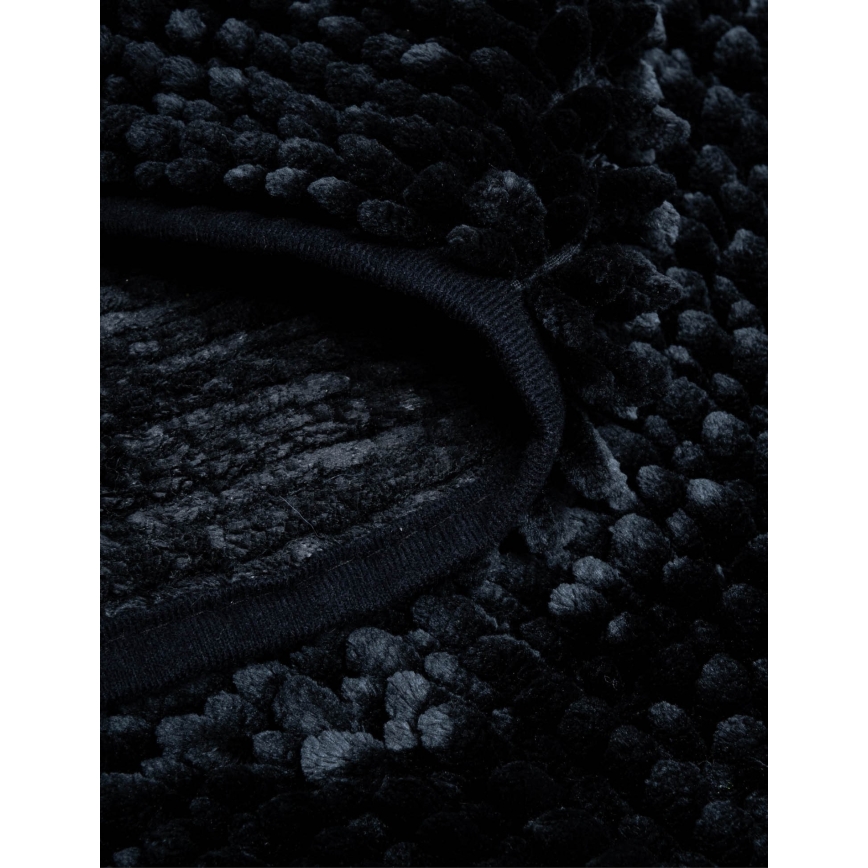 Αντιολισθητικό χαλάκι μπάνιου CHENILLE 50x80 cm μαύρο