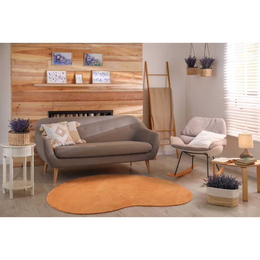 Αντιολισθητικό χαλί LOREN 120x170 cm πορτοκαλί