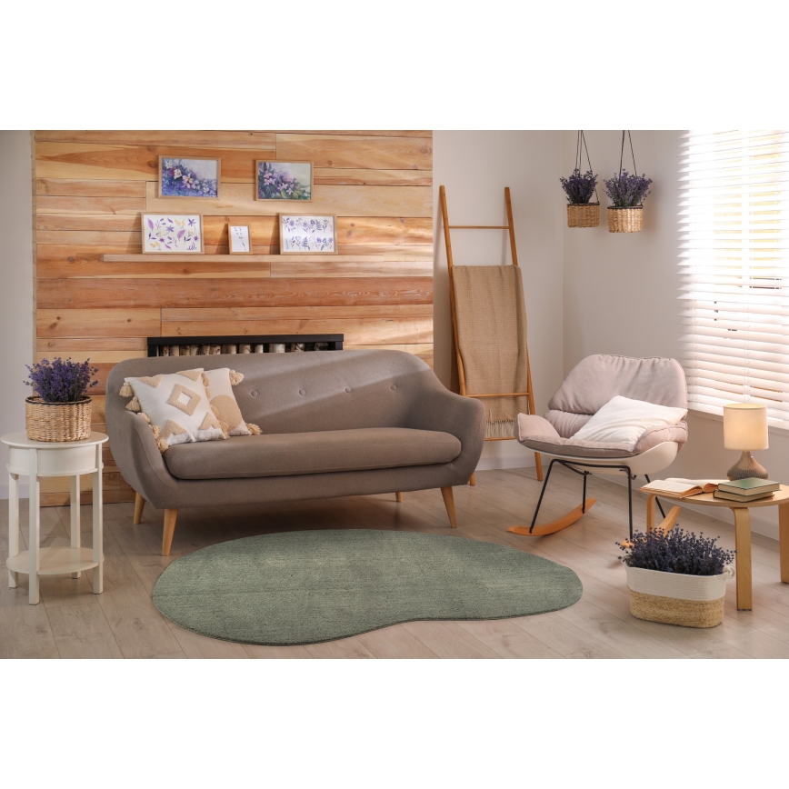 Αντιολισθητικό χαλί LOREN 120x170 εκ. σκούρο πράσινο