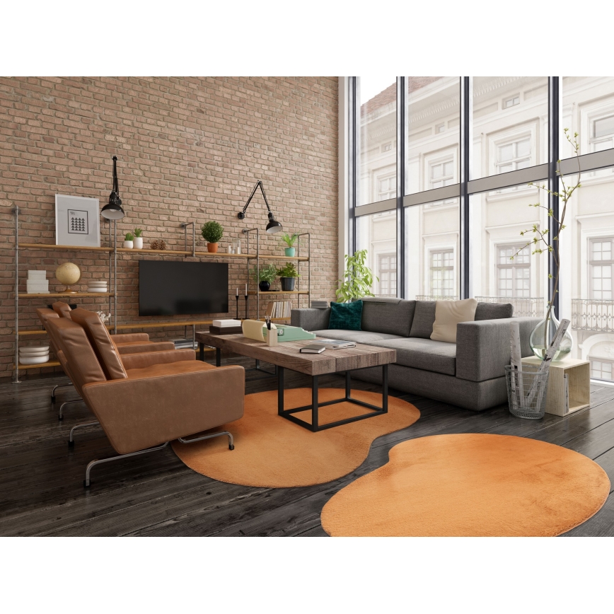 Αντιολισθητικό χαλί LOREN 160x230 cm πορτοκαλί