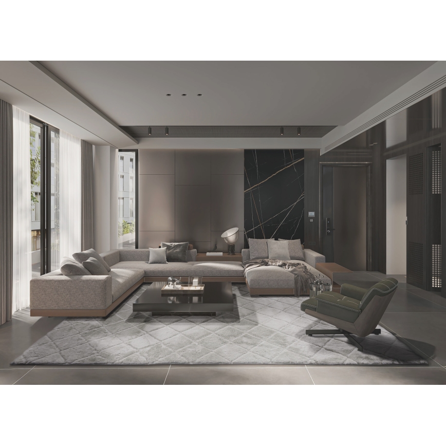 Αντιολισθητικό χαλί MODENA NEW 120x160 cm ανοιχτό γκρι