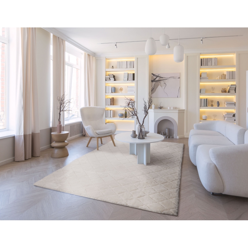 Αντιολισθητικό χαλί MODENA NEW 120x160 cm σε κρεμ απόχρωση