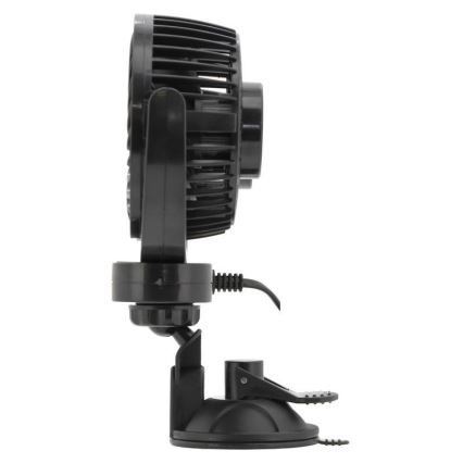 Ανεμιστήρας με βεντούζα για αυτοκίνητο 7W/12V μαύρος