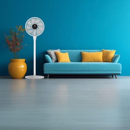 Ανεμιστήρας δαπέδου 25W/230V, διάμ. 40 cm, λευκός + τηλεχειριστήριο