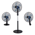 Ανεμιστήρας δαπέδου 3 σε 1 50W/230V Ø 40 cm μαύρος