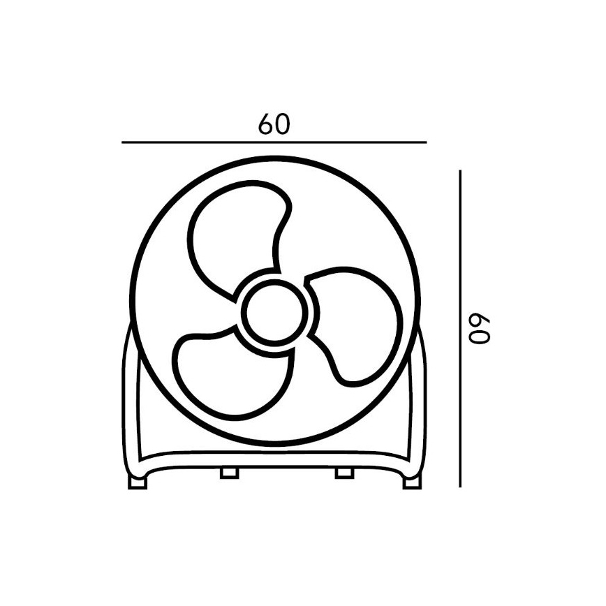 Ανεμιστήρας δαπέδου VIENTO 100W/230V γυαλιστερό χρώμιο
