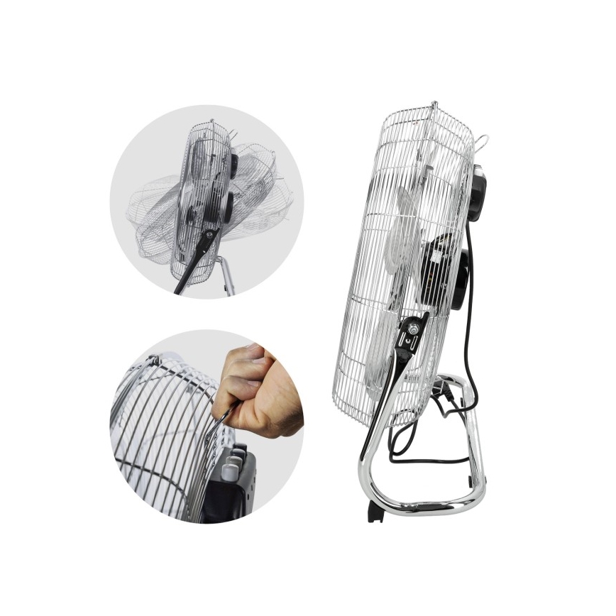 Ανεμιστήρας δαπέδου VIENTO 200W/230V σε γυαλισμένο χρώμιο