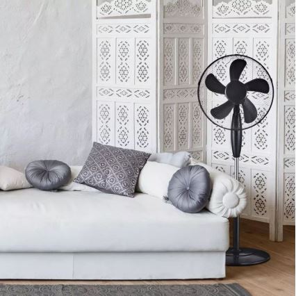 Ανεμιστήρας δαπέδου, διάμετρος 43 cm, 55W/230V, μαύρος