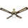 Ανεμιστήρας οροφής 1xE27/70W/230V διάμετρος 132 cm καφέ/χρυσαφί