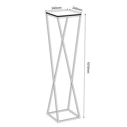 Ανθοστήλη 100x24 cm λευκή