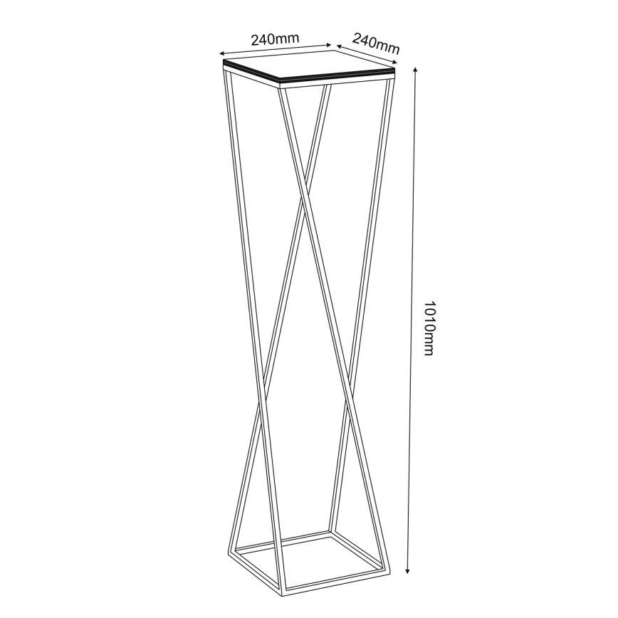 Ανθοστήλη 100x24 cm λευκή