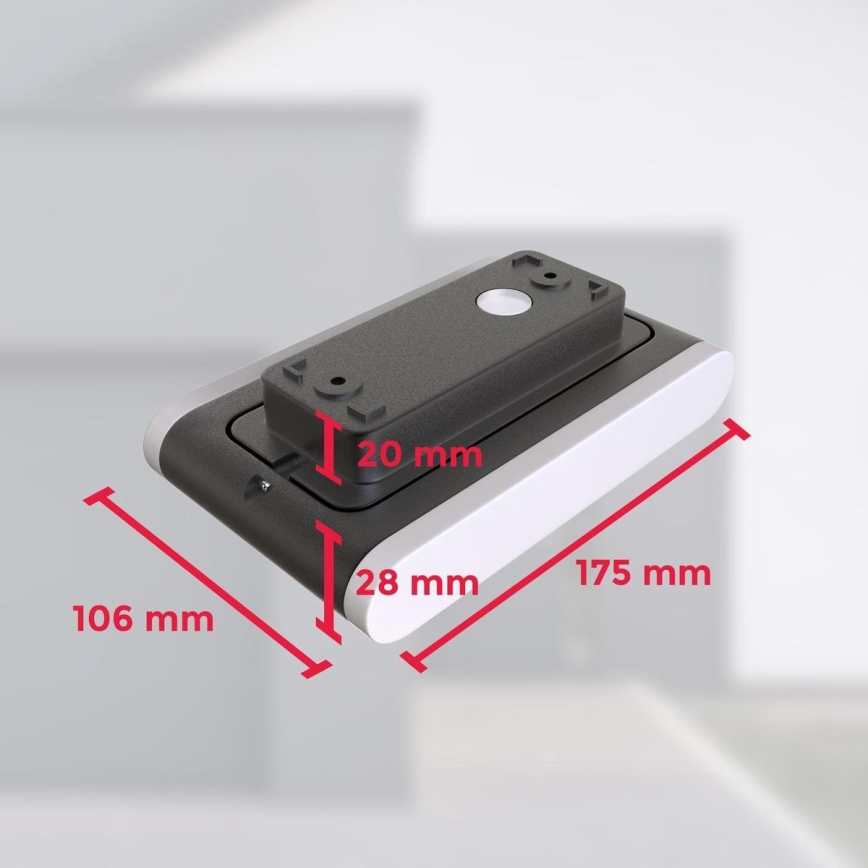 B.K. Licht 1184 - Εξωτερικό επιτοίχιο φωτιστικό LED 2xLED/3,5W/230V IP44 4000K