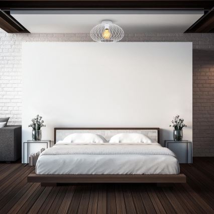 B.K. Licht 1399 -Πλαφονιέρα οροφής RETRO 1xE27/40W/230V λευκό