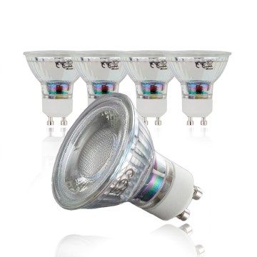 B.K.Licht - Σετ 5 τεμ. LED λαμπτήρες GU10/5W/230V 3000K
