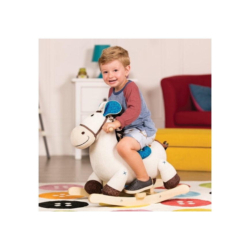 B-Toys - Κουνιστό παιχνίδι άλογο BANJO λεύκη