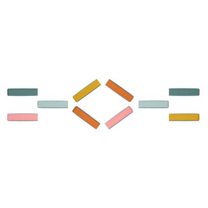 B-Toys - Πίστα με εμπόδια BALANCE & HOP 10 τμχ