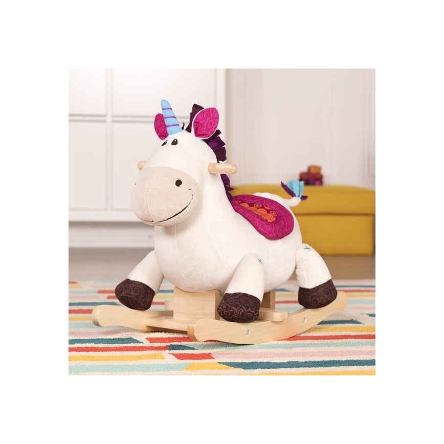 B-Toys -Κουνιστό παιχνίδι μονόκερος DILLY DALLY λεύκη