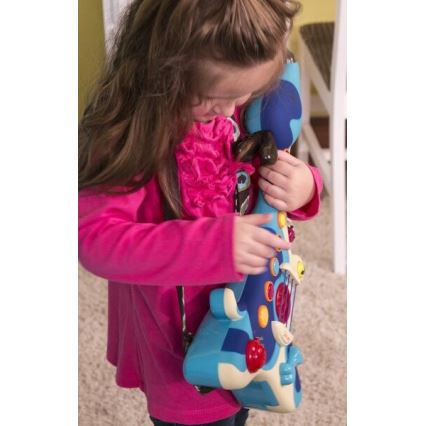 B-Toys - Παιδική ηλεκτρική κιθάρα Σκύλος Woofer 3xAA