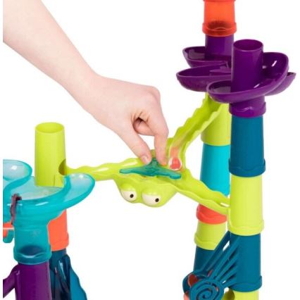 B-Toys - Παιχνίδι κατασκευών Marble track MARBLE Deluxe 3xAG13
