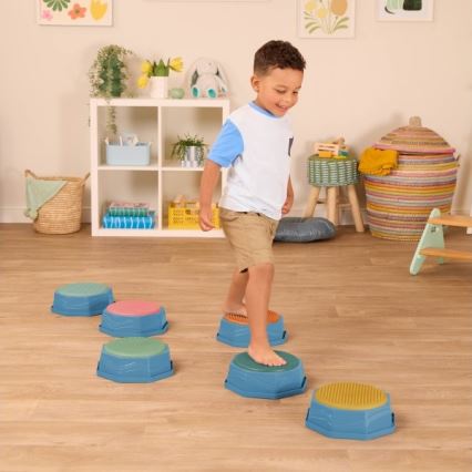 B-Toys - Πέτρες ισορροπίας για παιδιά BALANCE & HOP 6 τμχ