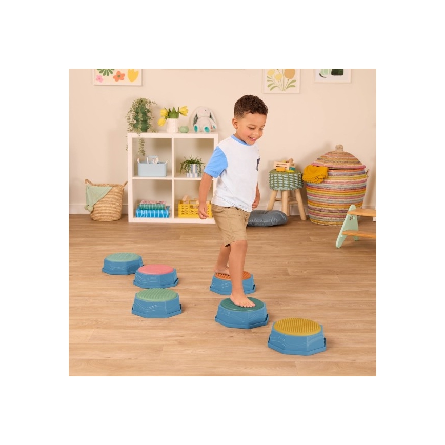 B-Toys - Πέτρες ισορροπίας για παιδιά BALANCE & HOP 6 τμχ