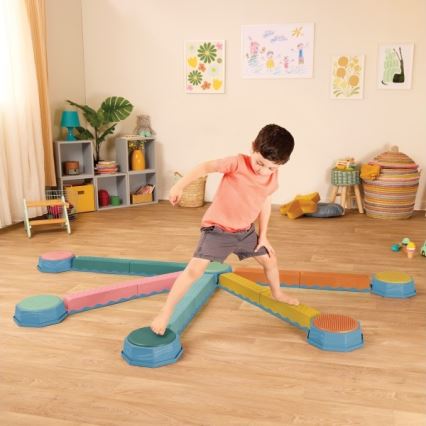 B-Toys - Πέτρες ισορροπίας για παιδιά BALANCE & HOP 6 τμχ