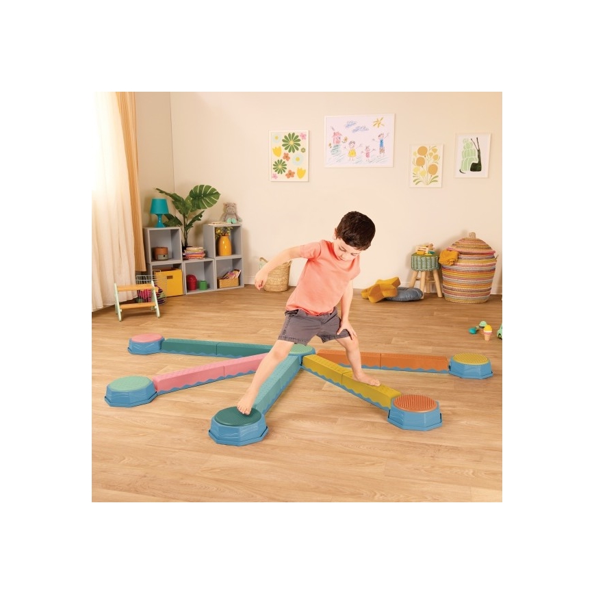 B-Toys - Πέτρες ισορροπίας για παιδιά BALANCE & HOP 6 τμχ