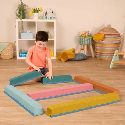 B-Toys - Πίστα με εμπόδια BALANCE & HOP 10 τμχ