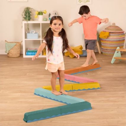 B-Toys - Πίστα με εμπόδια BALANCE & HOP 10 τμχ