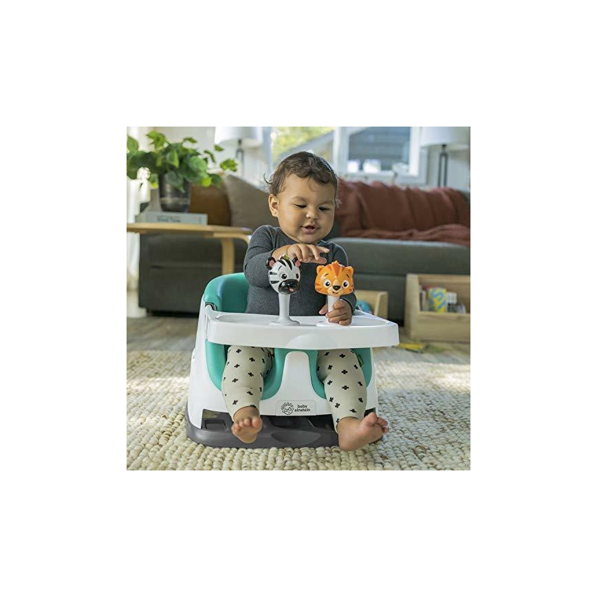 Baby Einstein - Φορητό καρεκλάκι φαγητού με 2 παιχνίδια 2σε1 DINE&DISCOVER