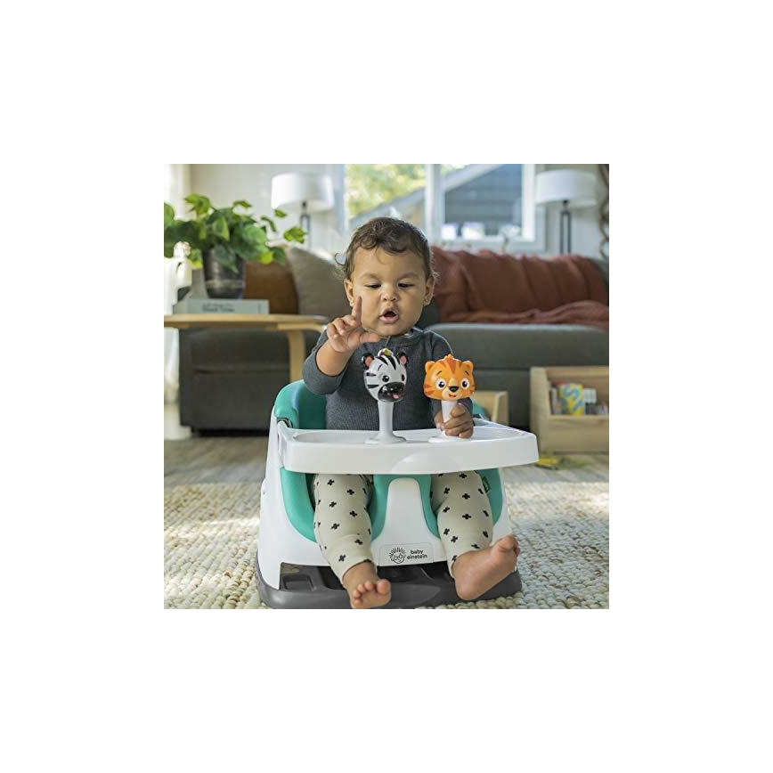 Baby Einstein - Φορητό καρεκλάκι φαγητού με 2 παιχνίδια 2σε1 DINE&DISCOVER