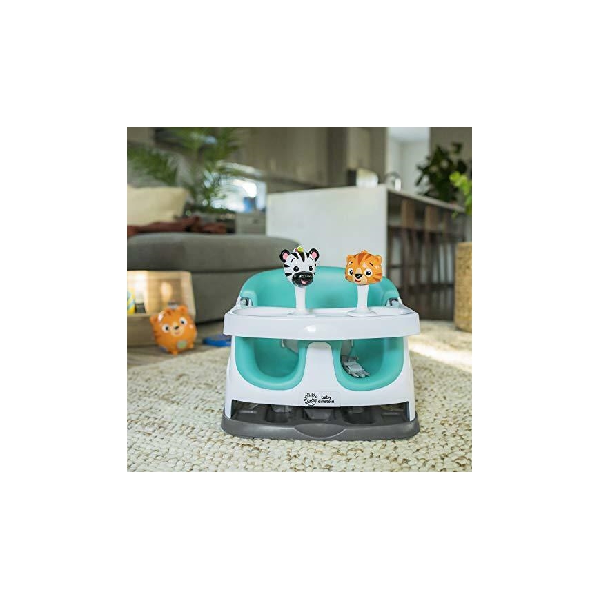 Baby Einstein - Φορητό καρεκλάκι φαγητού με 2 παιχνίδια 2σε1 DINE&DISCOVER