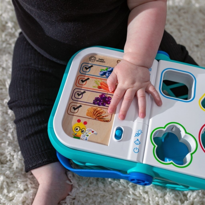 Baby Einstein - Παιδικό διαδραστικό καροτσάκι αγορών MAGIC TOUCH HAPE 3xAAA