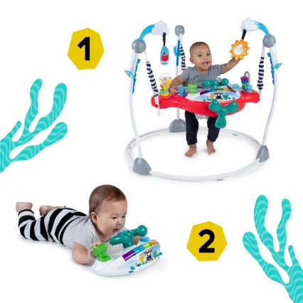 Baby Einstein - Βρεφικό τραμπολίνο 2σε1 OCEAN EXPLORERS 3xAA