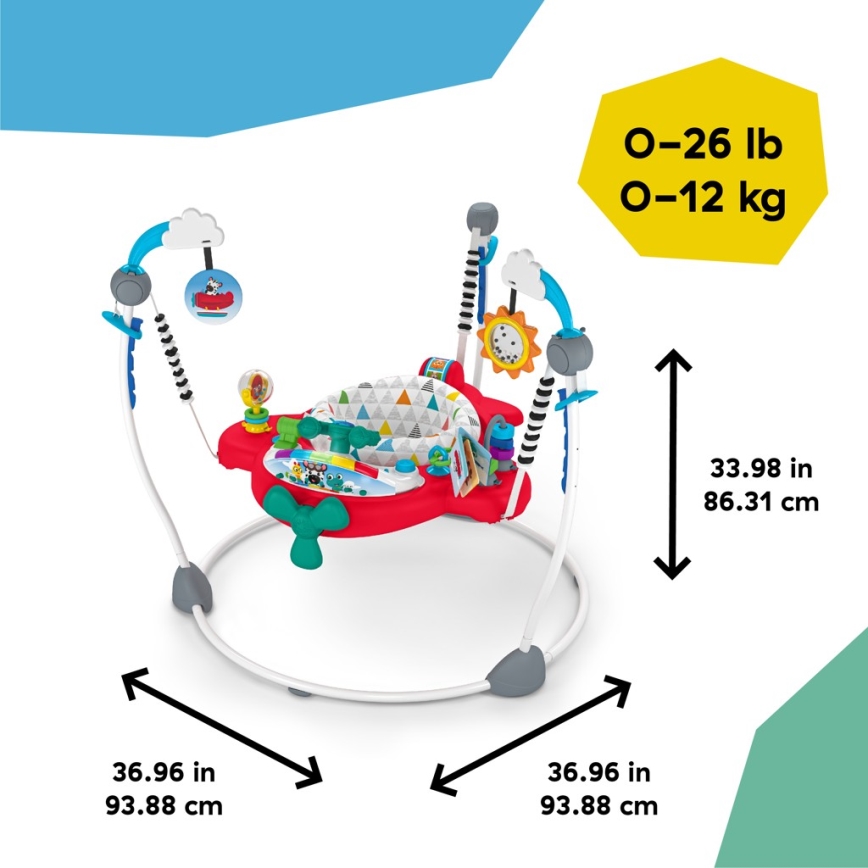 Baby Einstein - Βρεφικό τραμπολίνο 2σε1 OCEAN EXPLORERS 3xAA