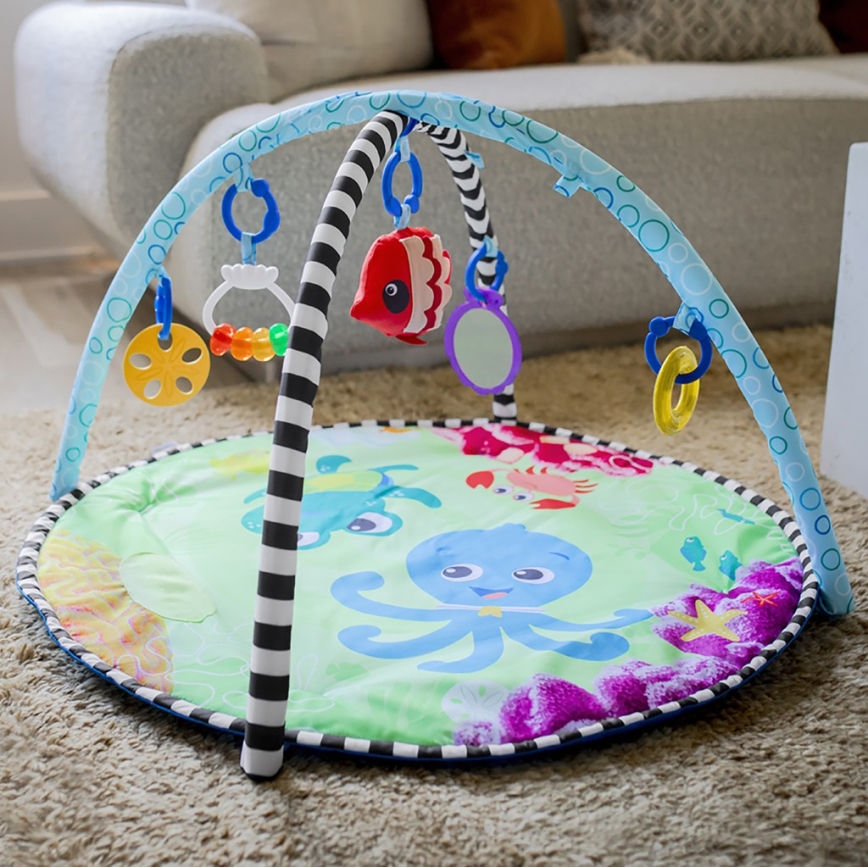 Baby Einstein - Γυμναστήριο δραστηριοτήτων με χαλάκι νερού 2σε1 SEA FLOOR EXPLORERS