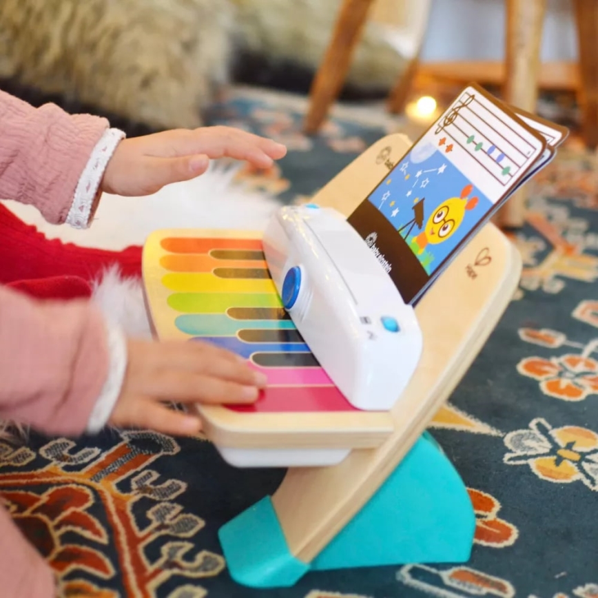 Baby Einstein - Ξύλινο μουσικό παιχνίδι MAGIC TOUCH 3xAA πιάνο
