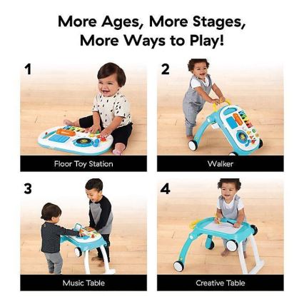 Baby Einstein - Στράτα μωρού με δραστηριότητες 4σε1 MUSICAL MIX ‘N ROLL 3xAA