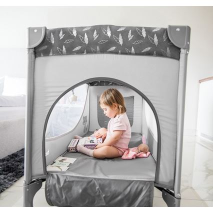 BabyOno - Παρκοκρέβατο BASIC γκρι